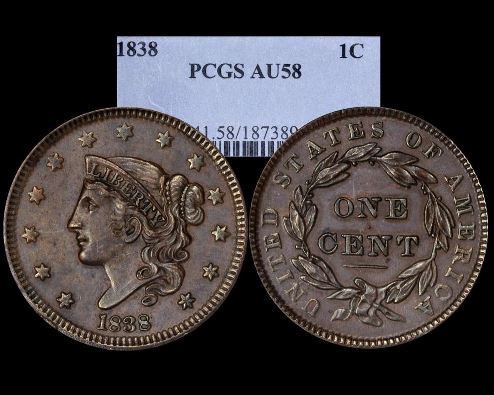 1838-Coronet-Head-Cent,--Grade?
